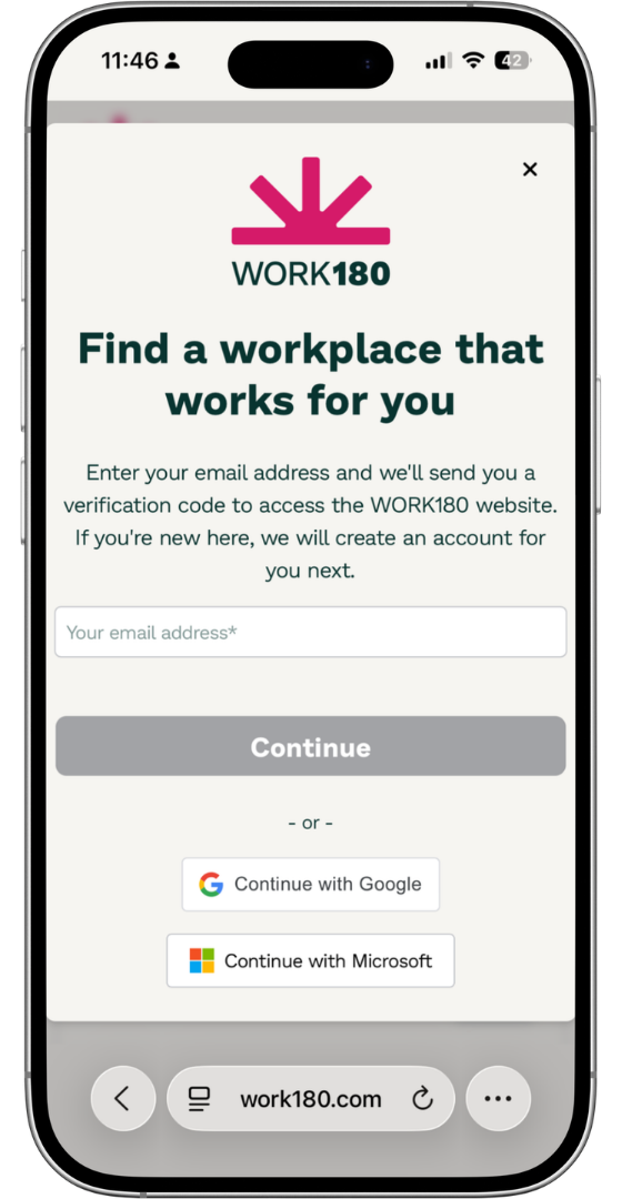 Onboarding screen
